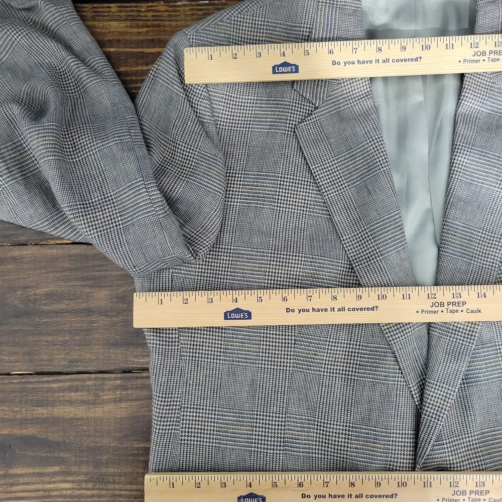 Brooks‎ Brothers Men's Sport Coat Blazer Two Button Multi-color Houndstooth 46L